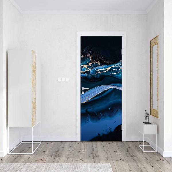 Türaufkleber zarte löwenzahnsamen in monochrom – Wallnifity®