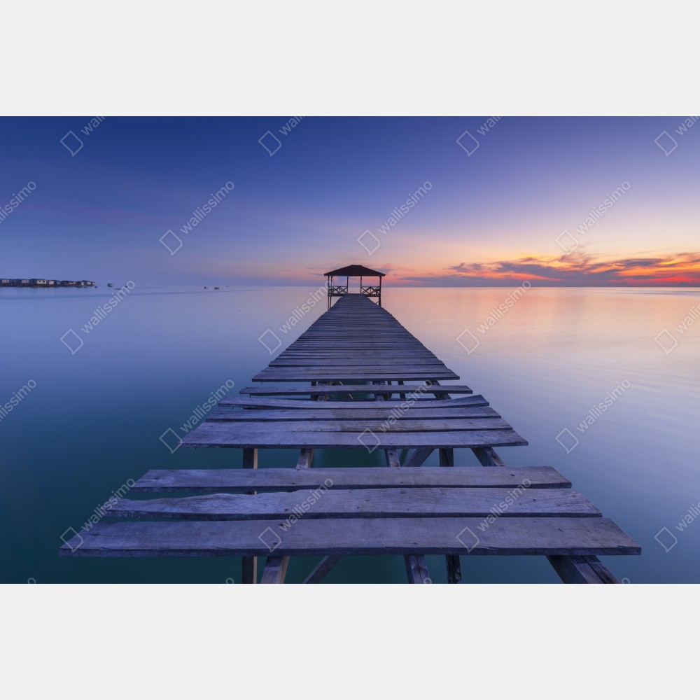 Türaufkleber ruhiger steg bei sonnenuntergang – Wallnifity® Türaufkleber ruhiger steg bei sonnenuntergang – Wallnifity®