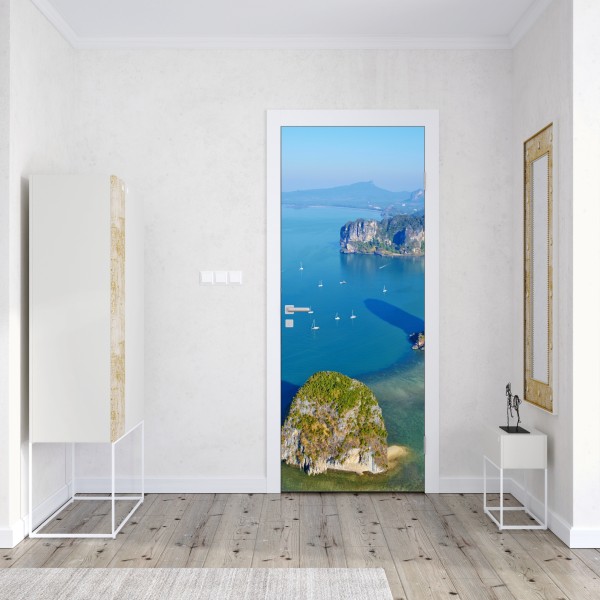 Türaufkleber kräftiges geometrisches muster für die wand – Wallnifity®