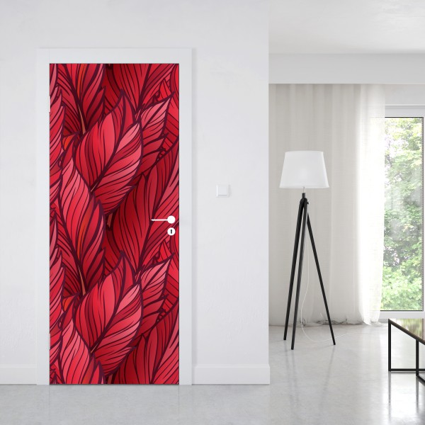 Türaufkleber goldenes art deco fächermuster – Wallnifity®