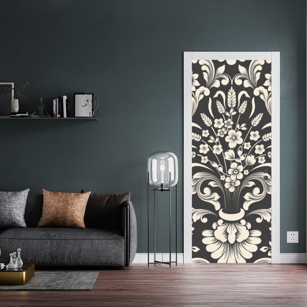 Türaufkleber leuchtender lila 3d bandwirbel – Wallnifity®
