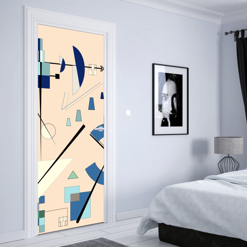 Türaufkleber geometrische pastellkomposition – Wallnifity® Türaufkleber geometrische pastellkomposition – Wallnifity®