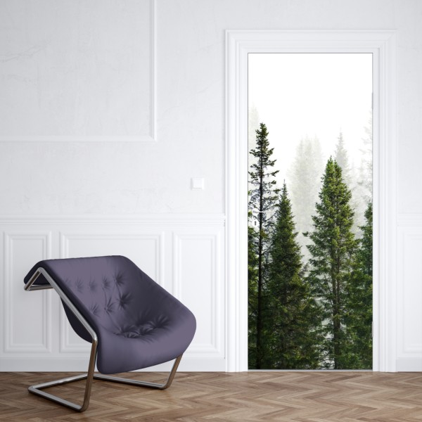 Türaufkleber skandinavische geometrische komposition – Wallnifity®