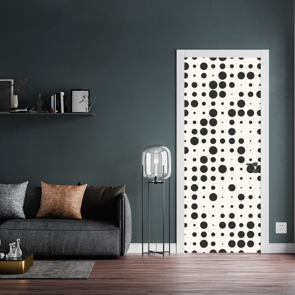 Türaufkleber minimalistisches punktmuster – Wallnifity® Türaufkleber minimalistisches punktmuster – Wallnifity®