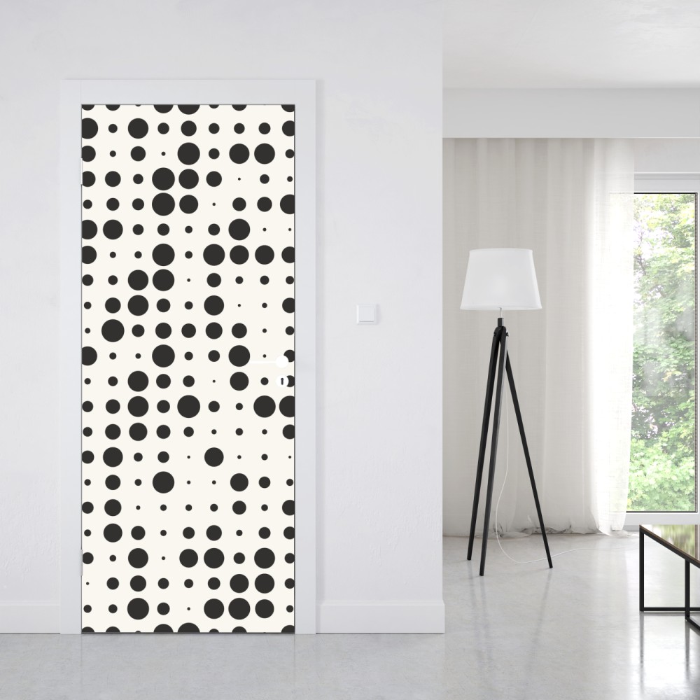 Türaufkleber minimalistisches punktmuster – Wallnifity® Türaufkleber minimalistisches punktmuster – Wallnifity®