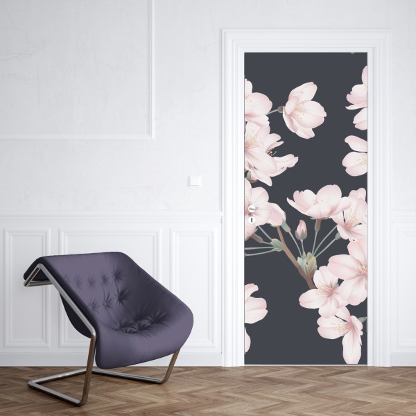 Türaufkleber skandinavische geometrische komposition – Wallnifity®