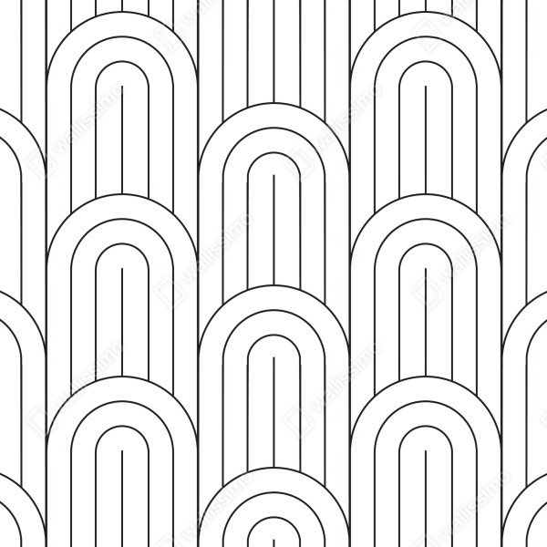 Türaufkleber monochromes bogenmuster – Wallnifity® Türaufkleber monochromes bogenmuster – Wallnifity®