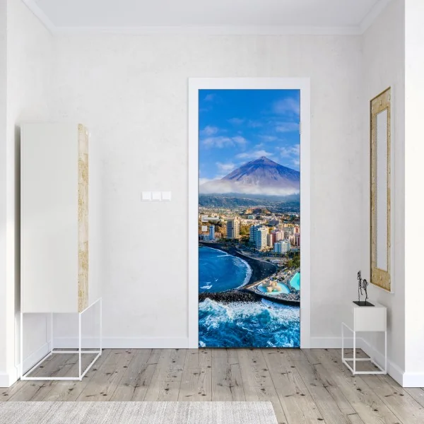 Türaufkleber aquarell eukalyptus blättermuster – Wallnifity®