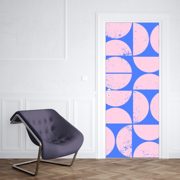 Türaufkleber pastell geometrisches kreismuster – Wallnifity® Türaufkleber pastell geometrisches kreismuster – Wallnifity®