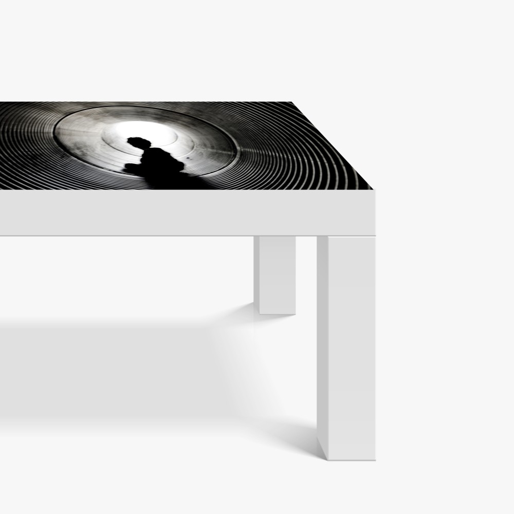Tischaufkleber und Schreibtischaufkleber silhouette in einem spiraltunnel – Wallnifity® Tischaufkleber und Schreibtischaufkleber silhouette in einem spiraltunnel – Wallnifity®