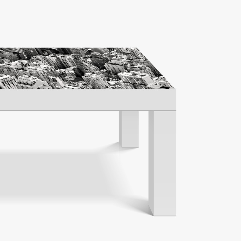 Tischaufkleber und Schreibtischaufkleber Manhattan luftaufnahme skyline in monochrom – Wallnifity® Tischaufkleber und Schreibtischaufkleber Manhattan luftaufnahme skyline in monochrom – Wallnifity®