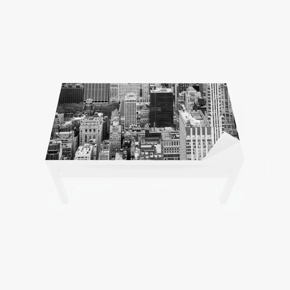 Tischaufkleber und Schreibtischaufkleber schwarzweiße stadtsilhouette – Wallnifity® Tischaufkleber und Schreibtischaufkleber schwarzweiße stadtsilhouette – Wallnifity®