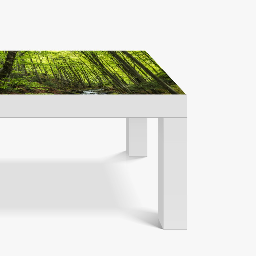 Tischaufkleber und Schreibtischaufkleber ruhiger grüner waldbach – Wallnifity® Tischaufkleber und Schreibtischaufkleber ruhiger grüner waldbach – Wallnifity®