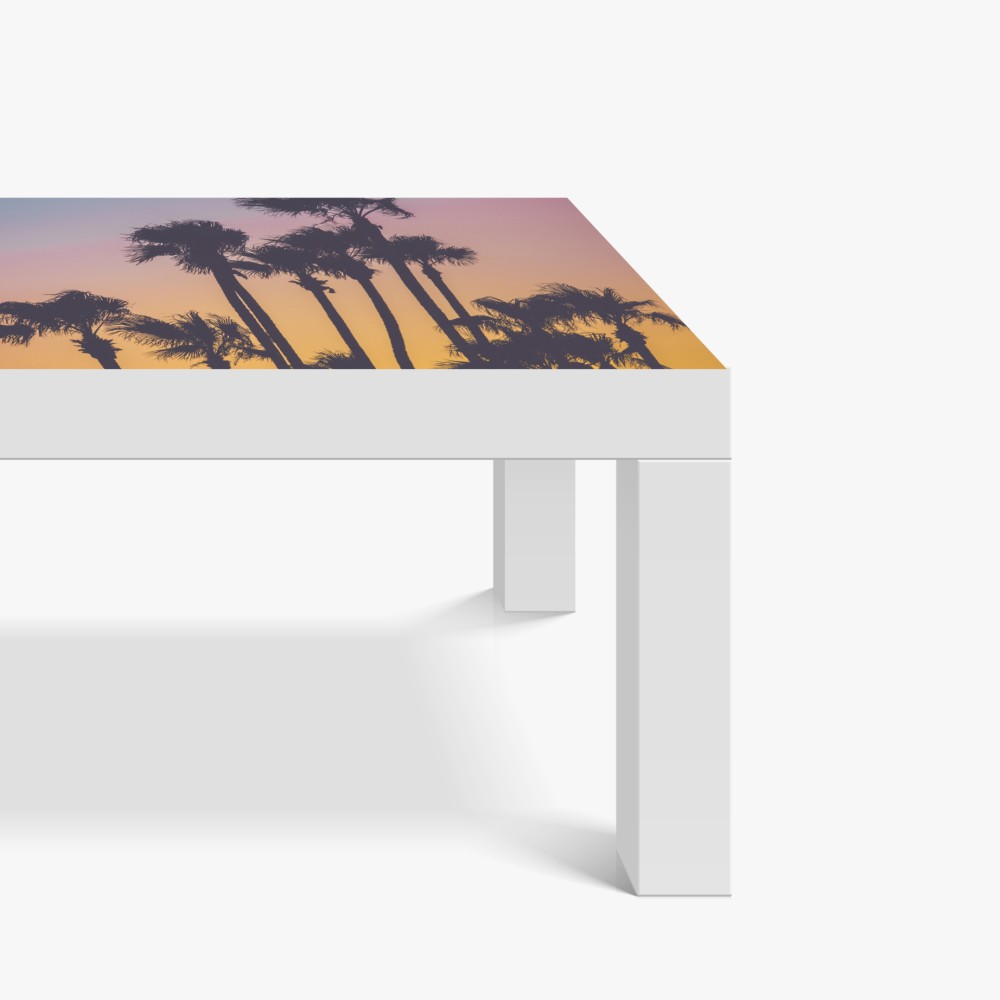 Tischaufkleber und Schreibtischaufkleber retro tropische palmen bei sonnenuntergang – Wallnifity® Tischaufkleber und Schreibtischaufkleber retro tropische palmen bei sonnenuntergang – Wallnifity®