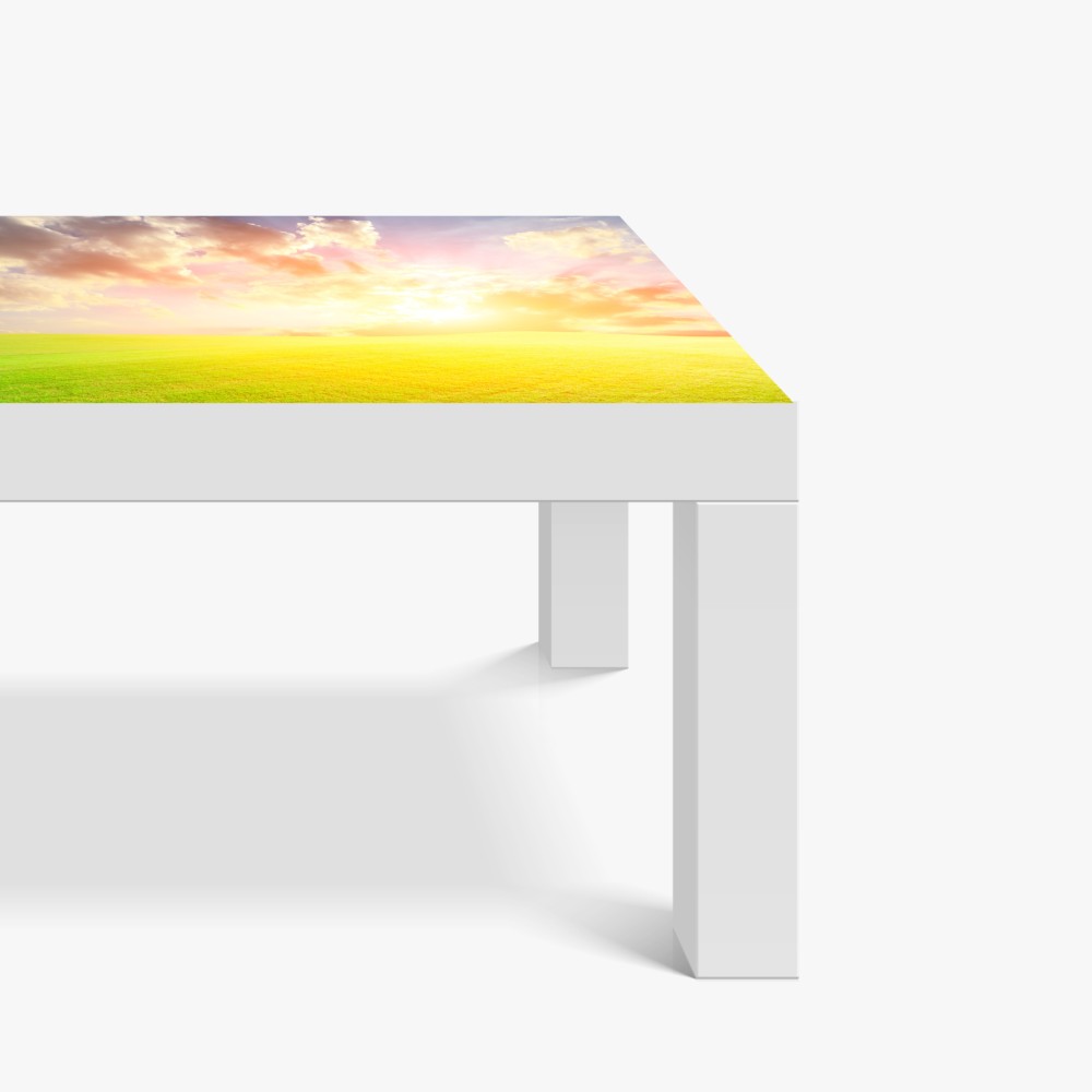 Tischaufkleber und Schreibtischaufkleber sonnenbeschienene wiese bei sonnenuntergang – Wallnifity® Tischaufkleber und Schreibtischaufkleber sonnenbeschienene wiese bei sonnenuntergang – Wallnifity®