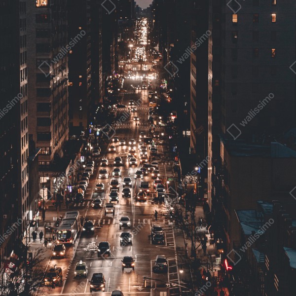 Tischaufkleber und Schreibtischaufkleber Manhattan nächtliche avenue – Wallnifity® Tischaufkleber und Schreibtischaufkleber Manhattan nächtliche avenue – Wallnifity®