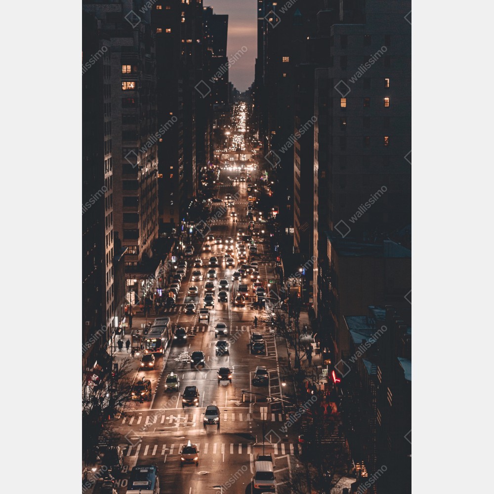 Tischaufkleber und Schreibtischaufkleber Manhattan nächtliche avenue – Wallnifity® Tischaufkleber und Schreibtischaufkleber Manhattan nächtliche avenue – Wallnifity®