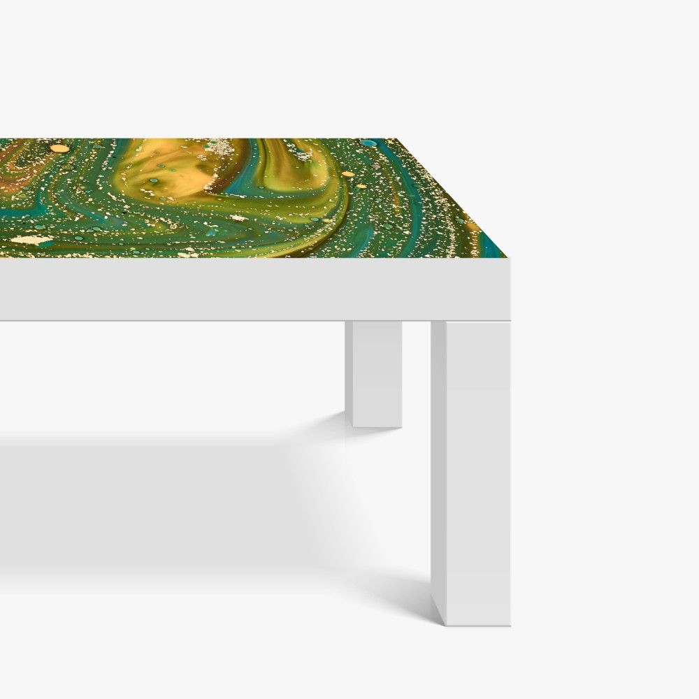 Tischaufkleber und Schreibtischaufkleber grün-goldene flüssige marmorierte kunst – Wallnifity® Tischaufkleber und Schreibtischaufkleber grün-goldene flüssige marmorierte kunst – Wallnifity®