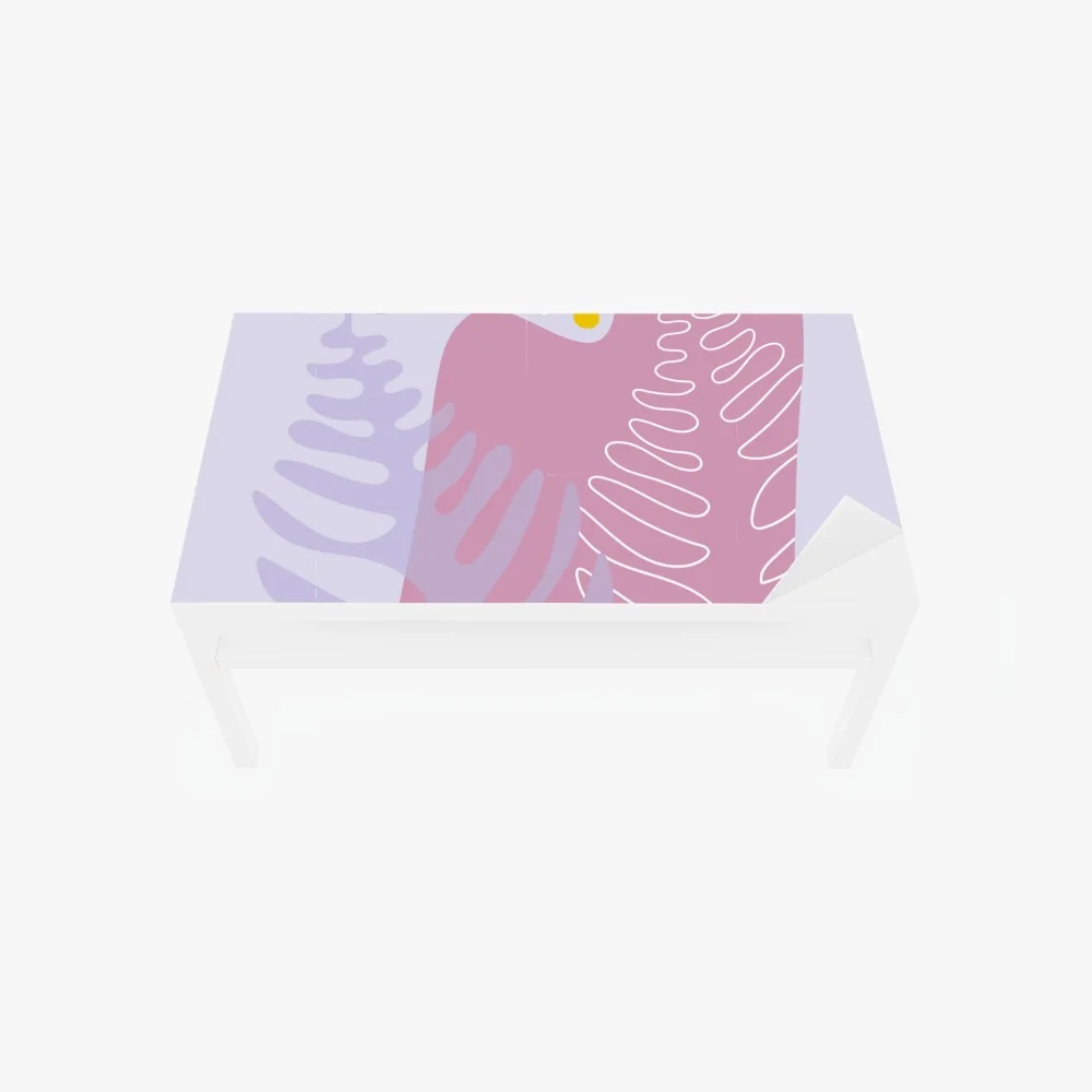 Tischaufkleber und Schreibtischaufkleber zarte pastell-botanische abstraktion – Wallnifity® Tischaufkleber und Schreibtischaufkleber zarte pastell-botanische abstraktion – Wallnifity®