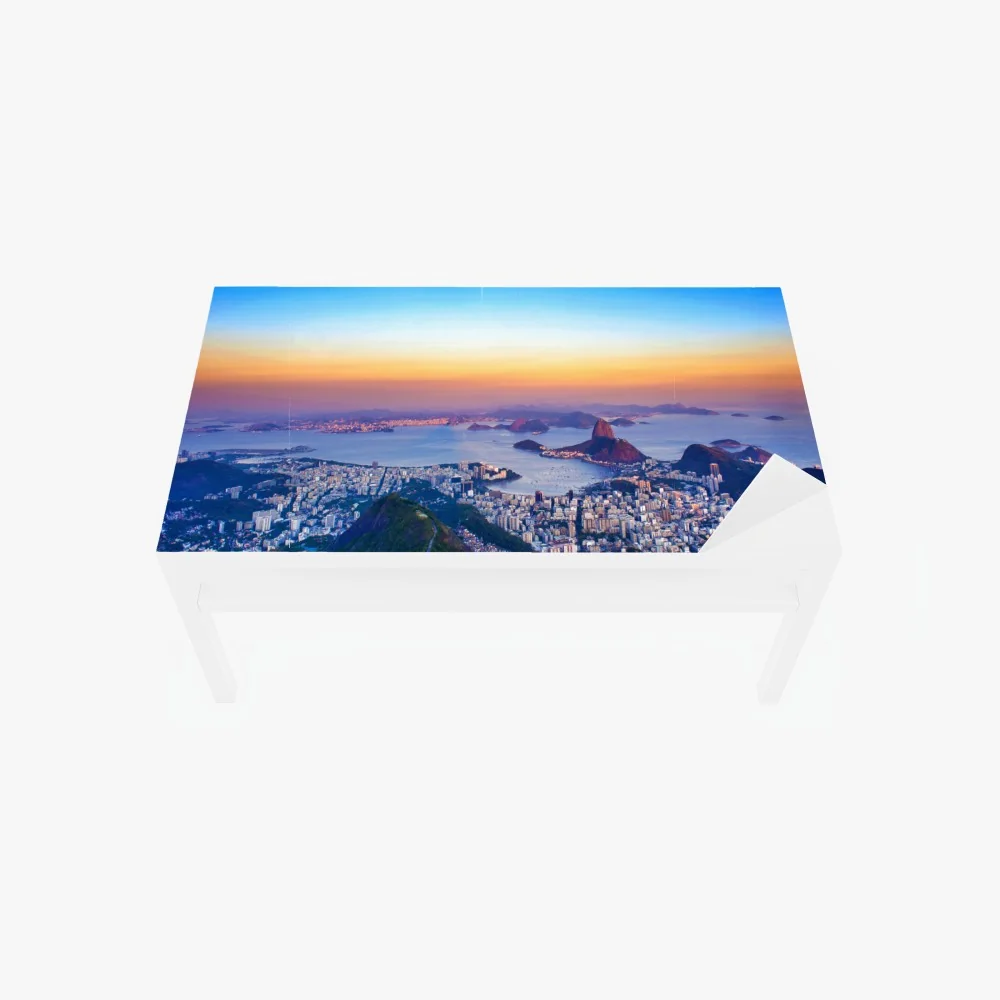 Tischaufkleber und Schreibtischaufkleber panorama von Rio de Janeiro bei sonnenuntergang – Wallnifity® Tischaufkleber und Schreibtischaufkleber panorama von Rio de Janeiro bei sonnenuntergang – Wallnifity®