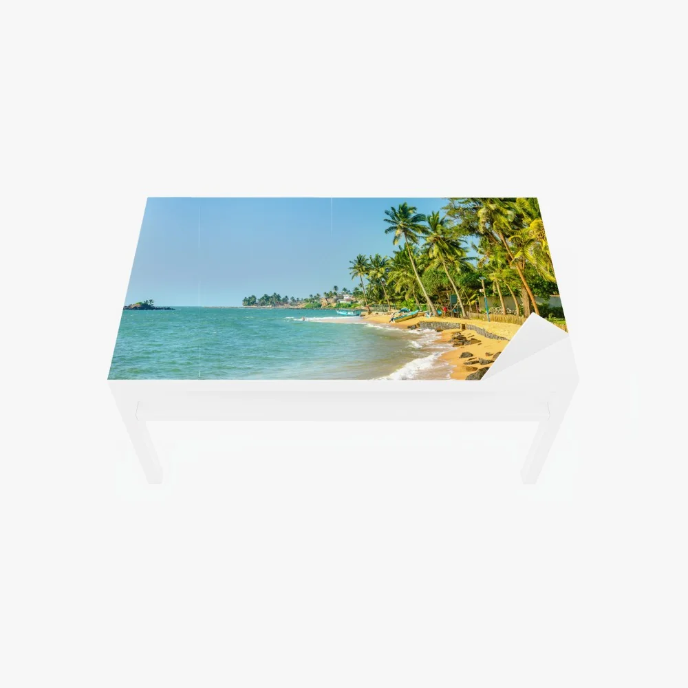Tischaufkleber und Schreibtischaufkleber tropischer palmenstrand – Wallnifity® Tischaufkleber und Schreibtischaufkleber tropischer palmenstrand – Wallnifity®