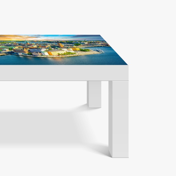 Tischaufkleber und Schreibtischaufkleber tropisches strandpanorama in Punta Cana – Wallnifity®