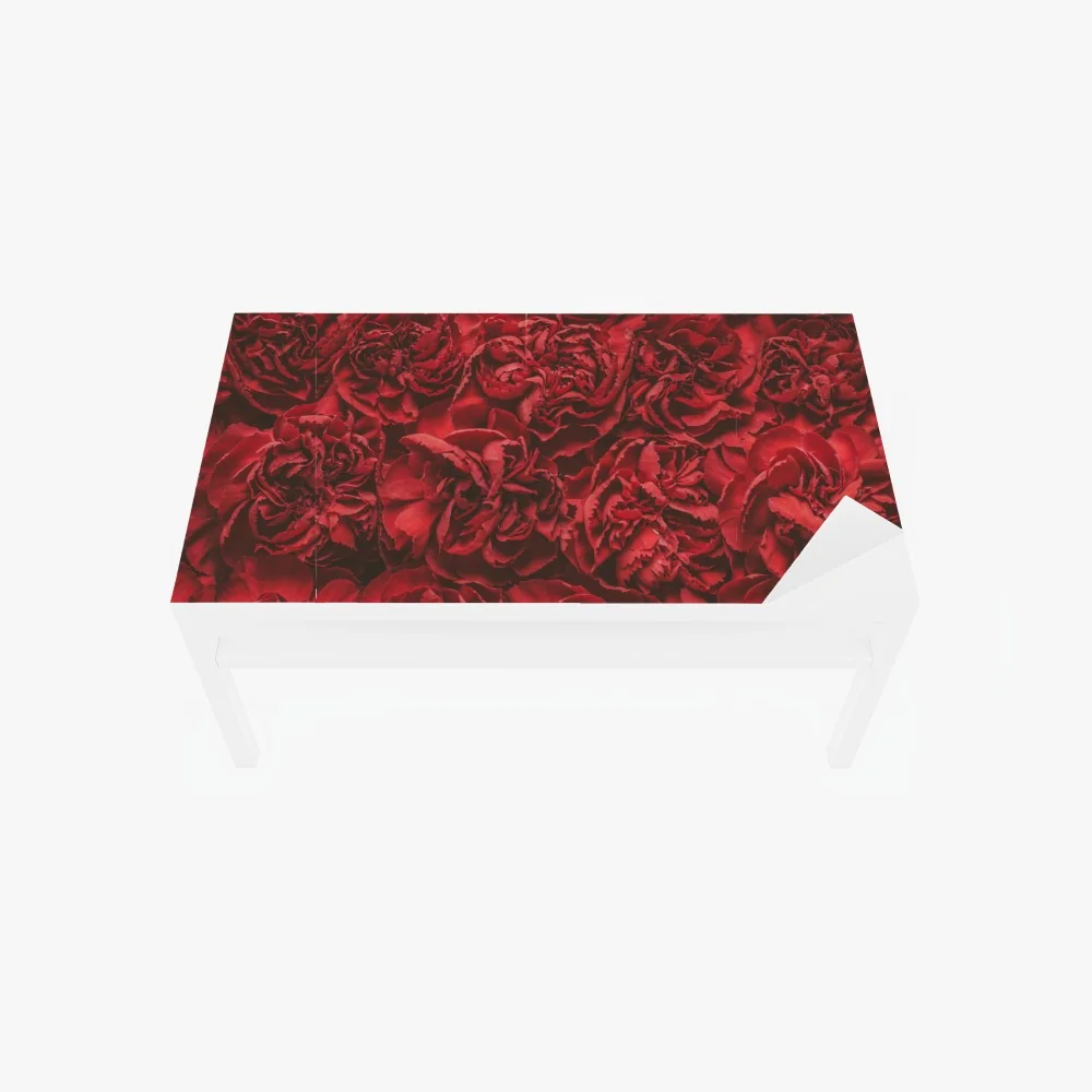Tischaufkleber und Schreibtischaufkleber vintage rote nelken blumenmuster – Wallnifity® Tischaufkleber und Schreibtischaufkleber vintage rote nelken blumenmuster – Wallnifity®