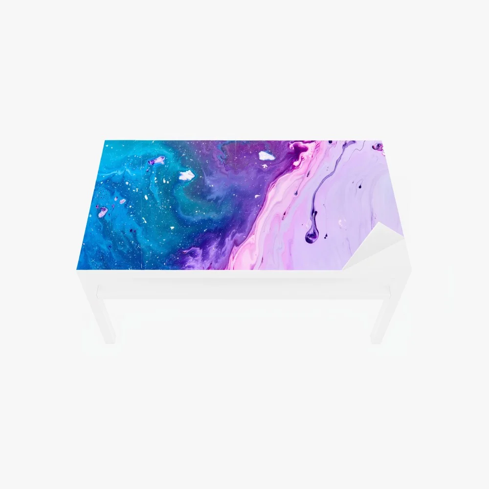 Tischaufkleber und Schreibtischaufkleber lebendige blau-violette abstrakte acrylmalerei – Wallnifity® Tischaufkleber und Schreibtischaufkleber lebendige blau-violette abstrakte acrylmalerei – Wallnifity®