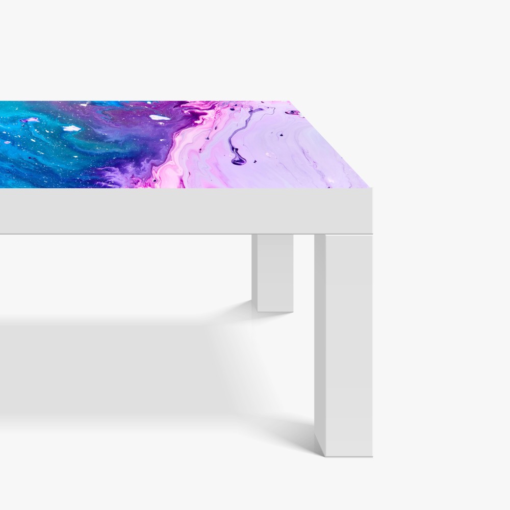 Tischaufkleber und Schreibtischaufkleber lebendige blau-violette abstrakte acrylmalerei – Wallnifity® Tischaufkleber und Schreibtischaufkleber lebendige blau-violette abstrakte acrylmalerei – Wallnifity®