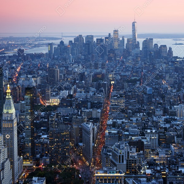 Tischaufkleber und Schreibtischaufkleber sonnenuntergang über Manhattan skyline – Wallnifity® Tischaufkleber und Schreibtischaufkleber sonnenuntergang über Manhattan skyline – Wallnifity®