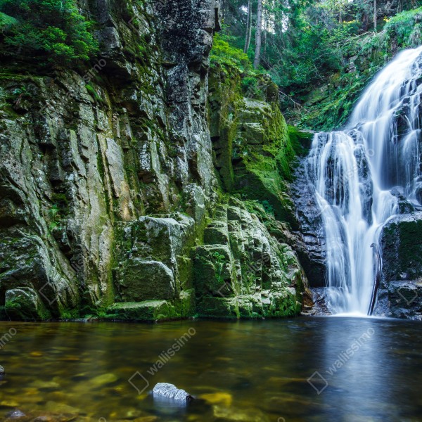 Tischaufkleber und Schreibtischaufkleber wasserfall Kamienczyk im Karkonosze – Wallnifity® Tischaufkleber und Schreibtischaufkleber wasserfall Kamienczyk im Karkonosze – Wallnifity®