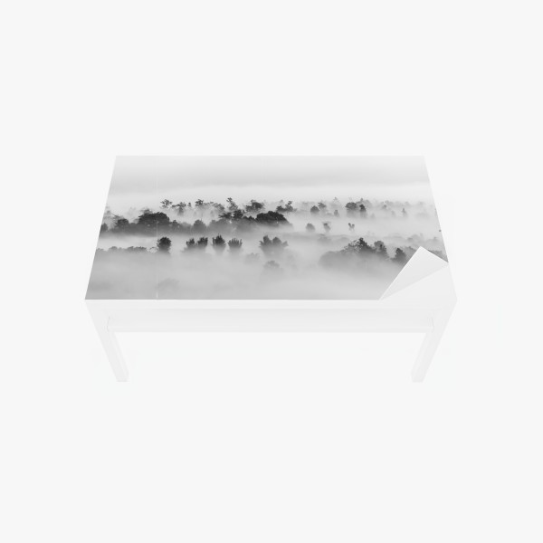 Tischaufkleber und Schreibtischaufkleber holzsteg zum horizont bei sonnenuntergang – Wallnifity®
