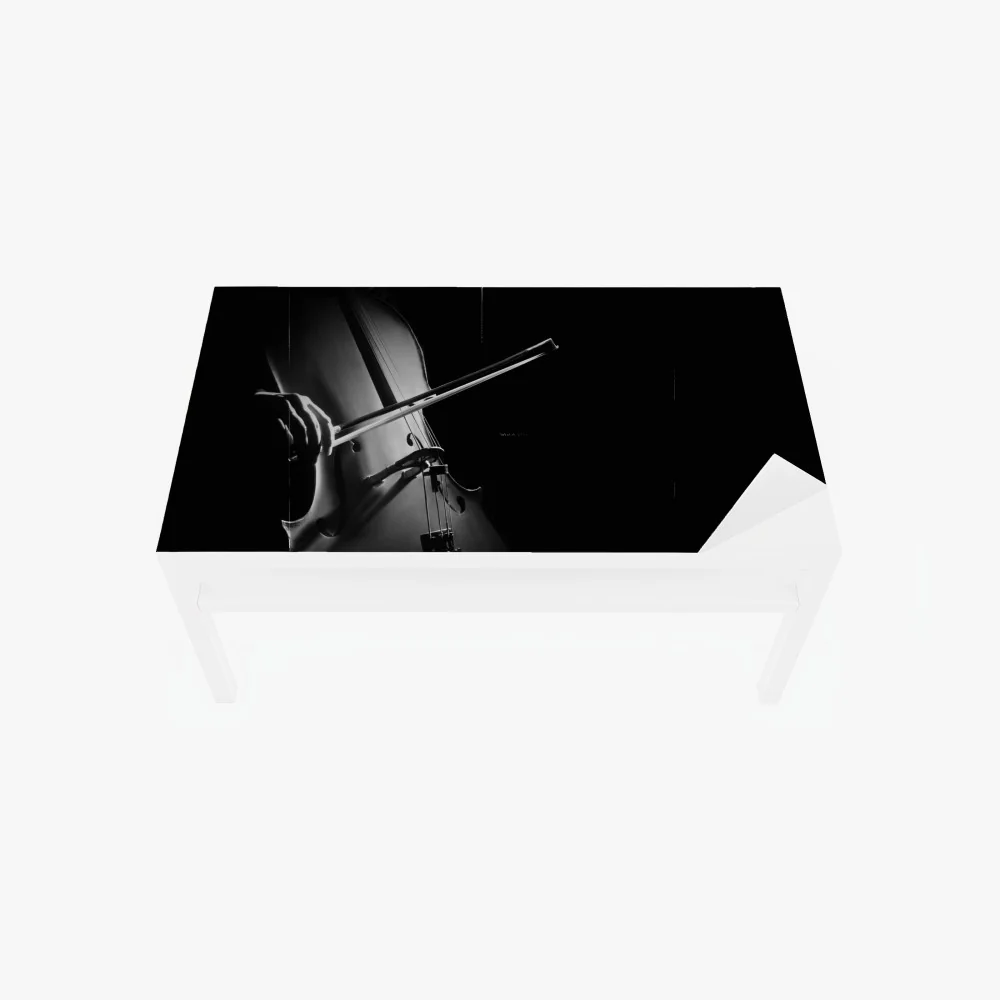 Tischaufkleber und Schreibtischaufkleber elegantes cello in monochrom – Wallnifity® Tischaufkleber und Schreibtischaufkleber elegantes cello in monochrom – Wallnifity®