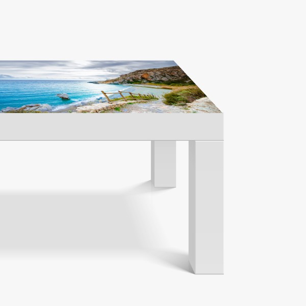 Tischaufkleber und Schreibtischaufkleber Miami sonnenuntergang skyline – Wallnifity®