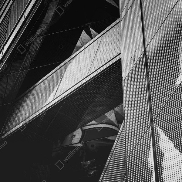 Tischaufkleber und Schreibtischaufkleber geometrische moderne fassade in schwarzweiß – Wallnifity® Tischaufkleber und Schreibtischaufkleber geometrische moderne fassade in schwarzweiß – Wallnifity®