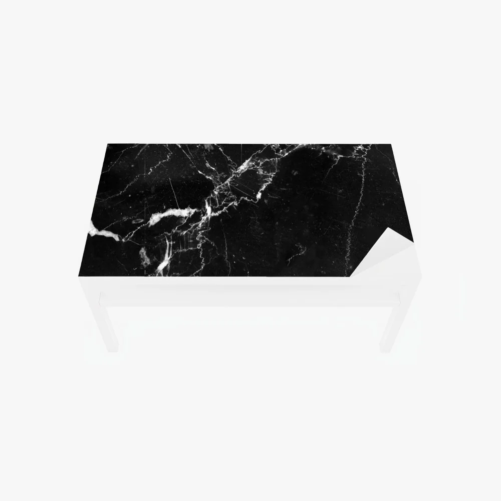 Tischaufkleber und Schreibtischaufkleber schwarzer marmor mit adern – Wallnifity® Tischaufkleber und Schreibtischaufkleber schwarzer marmor mit adern – Wallnifity®
