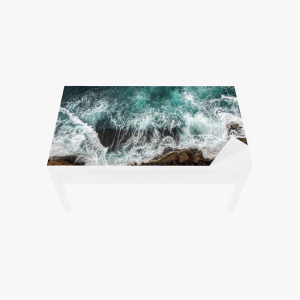 Tischaufkleber und Schreibtischaufkleber ruhige wolkenlandschaft aus der luft – Wallnifity®