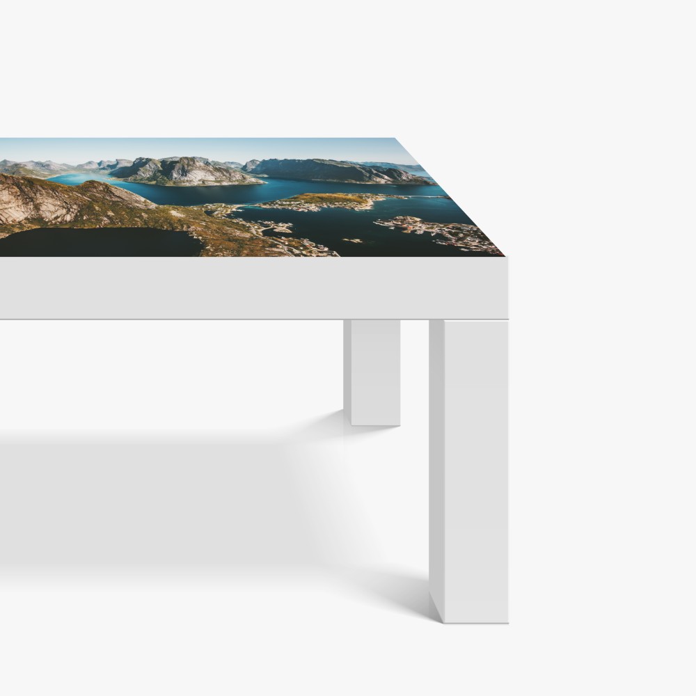 Tischaufkleber und Schreibtischaufkleber majestätische fjordlandschaft – Wallnifity® Tischaufkleber und Schreibtischaufkleber majestätische fjordlandschaft – Wallnifity®