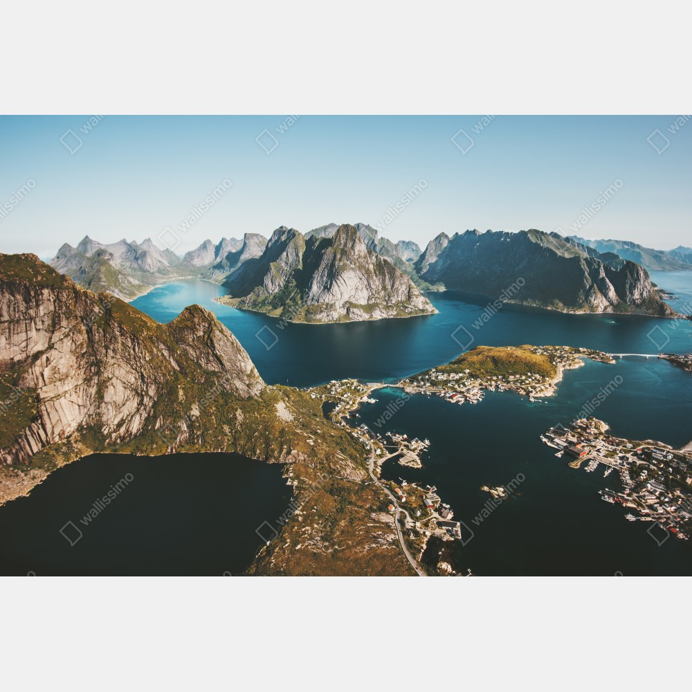 Tischaufkleber und Schreibtischaufkleber majestätische fjordlandschaft – Wallnifity® Tischaufkleber und Schreibtischaufkleber majestätische fjordlandschaft – Wallnifity®