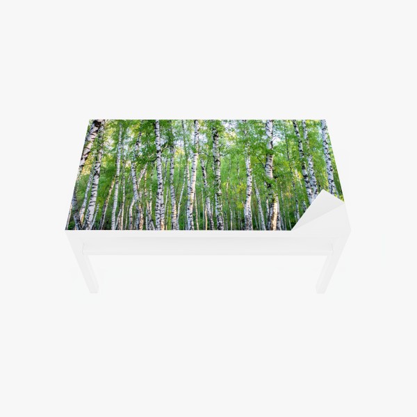 Tischaufkleber und Schreibtischaufkleber warmes muster aus holzlamellen für die wand – Wallnifity®