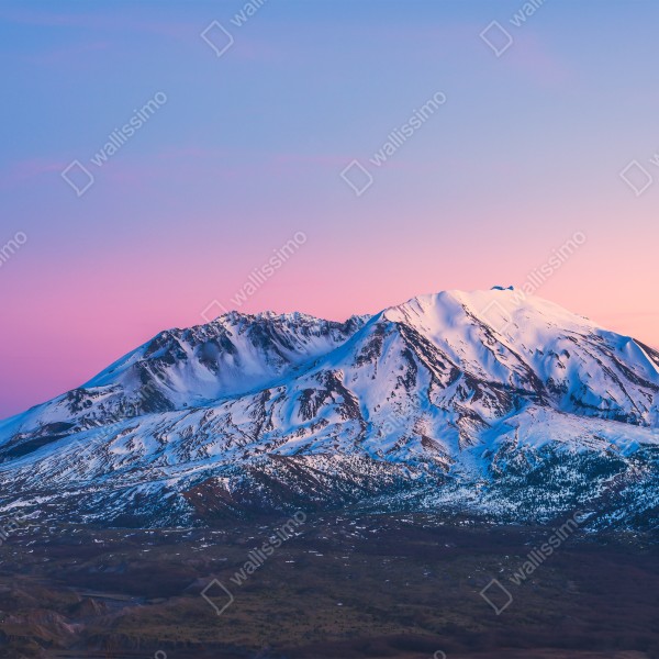 Tischaufkleber und Schreibtischaufkleber sonnenuntergang über Mount St. Helens im winter – Wallnifity® Tischaufkleber und Schreibtischaufkleber sonnenuntergang über Mount St. Helens im winter – Wallnifity®