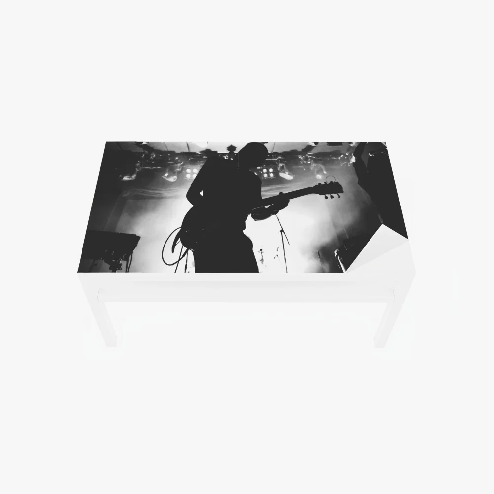 Tischaufkleber und Schreibtischaufkleber gitaristensilhouette bei einem live-konzert – Wallnifity® Tischaufkleber und Schreibtischaufkleber gitaristensilhouette bei einem live-konzert – Wallnifity®