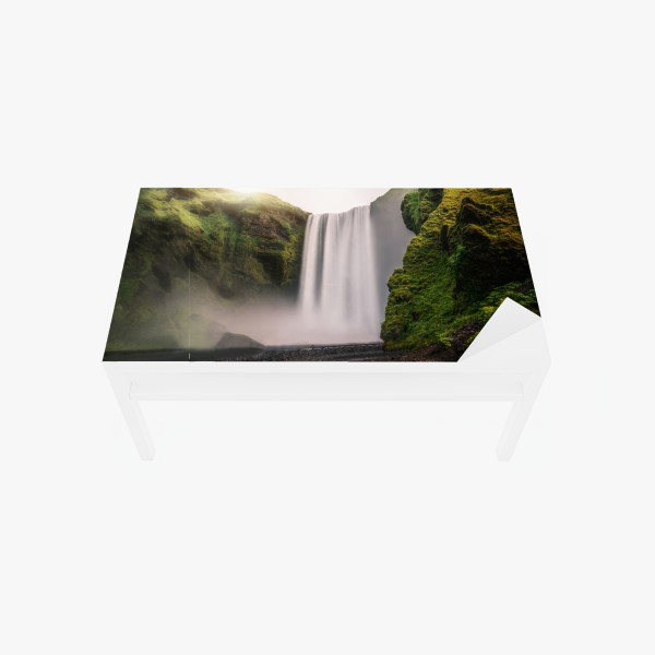 Tischaufkleber und Schreibtischaufkleber dichte wand aus roten rosen – Wallnifity®