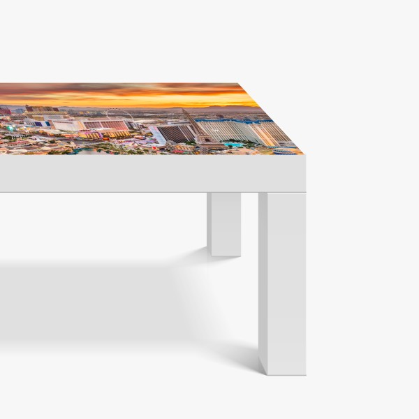 Tischaufkleber und Schreibtischaufkleber ruhige küstenlandschaft mit felsformationen bei sonnenuntergang – Wallnifity®