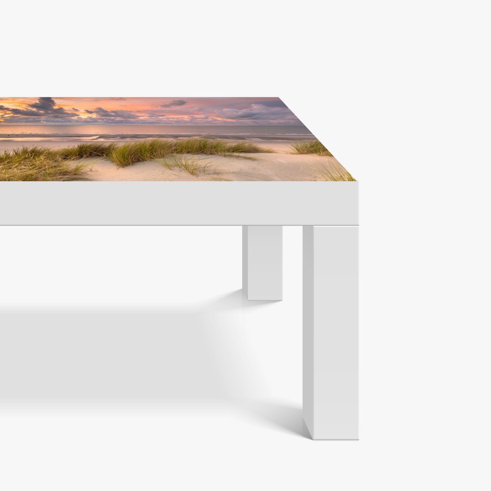 Tischaufkleber und Schreibtischaufkleber sonnenuntergang über dünen in Zeeland – Wallnifity® Tischaufkleber und Schreibtischaufkleber sonnenuntergang über dünen in Zeeland – Wallnifity®