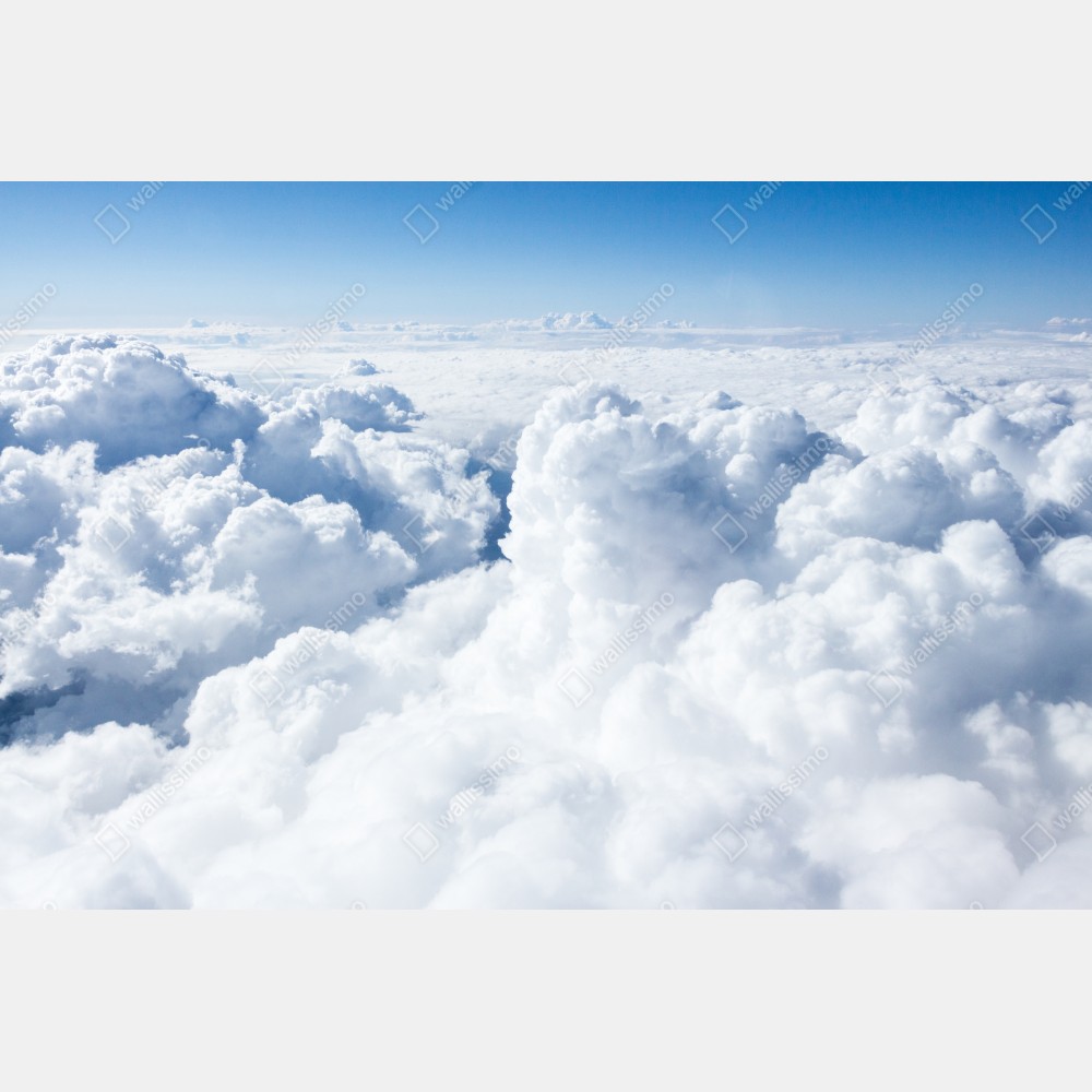 Tischaufkleber und Schreibtischaufkleber blick von oben: sanfte wolken und blauer himmel – Wallnifity® Tischaufkleber und Schreibtischaufkleber blick von oben: sanfte wolken und blauer himmel – Wallnifity®