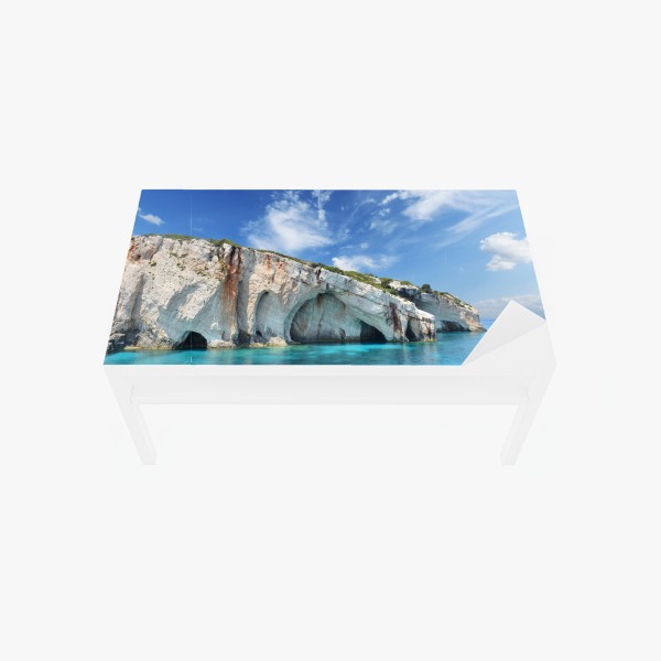 Tischaufkleber und Schreibtischaufkleber Fort Lauderdale stadtskyline am meer – Wallnifity®