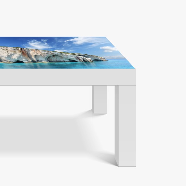 Tischaufkleber und Schreibtischaufkleber Fort Lauderdale stadtskyline am meer – Wallnifity®
