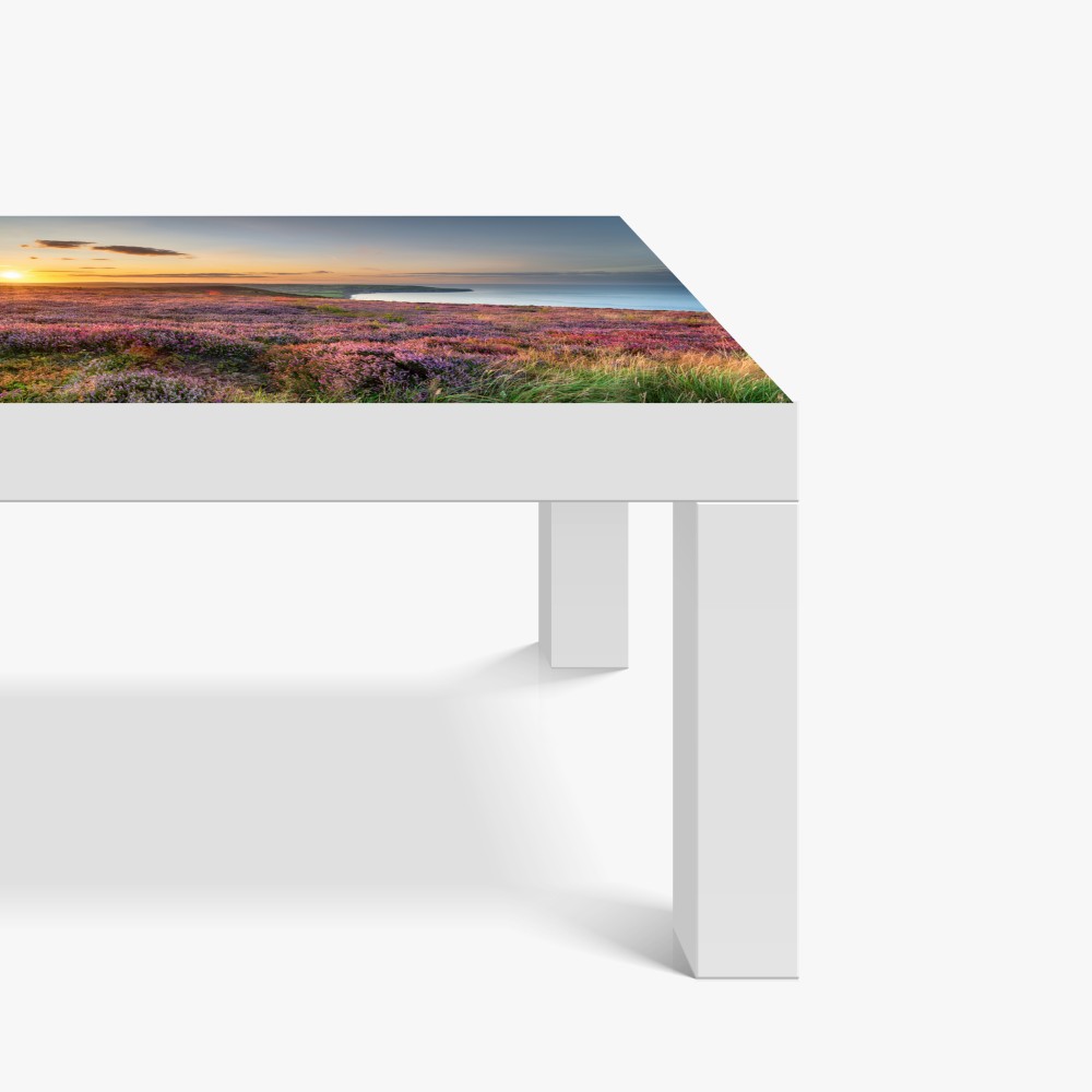 Tischaufkleber und Schreibtischaufkleber sonnenuntergang über der heide auf den North York Moors – Wallnifity® Tischaufkleber und Schreibtischaufkleber sonnenuntergang über der heide auf den North York Moors – Wallnifity®