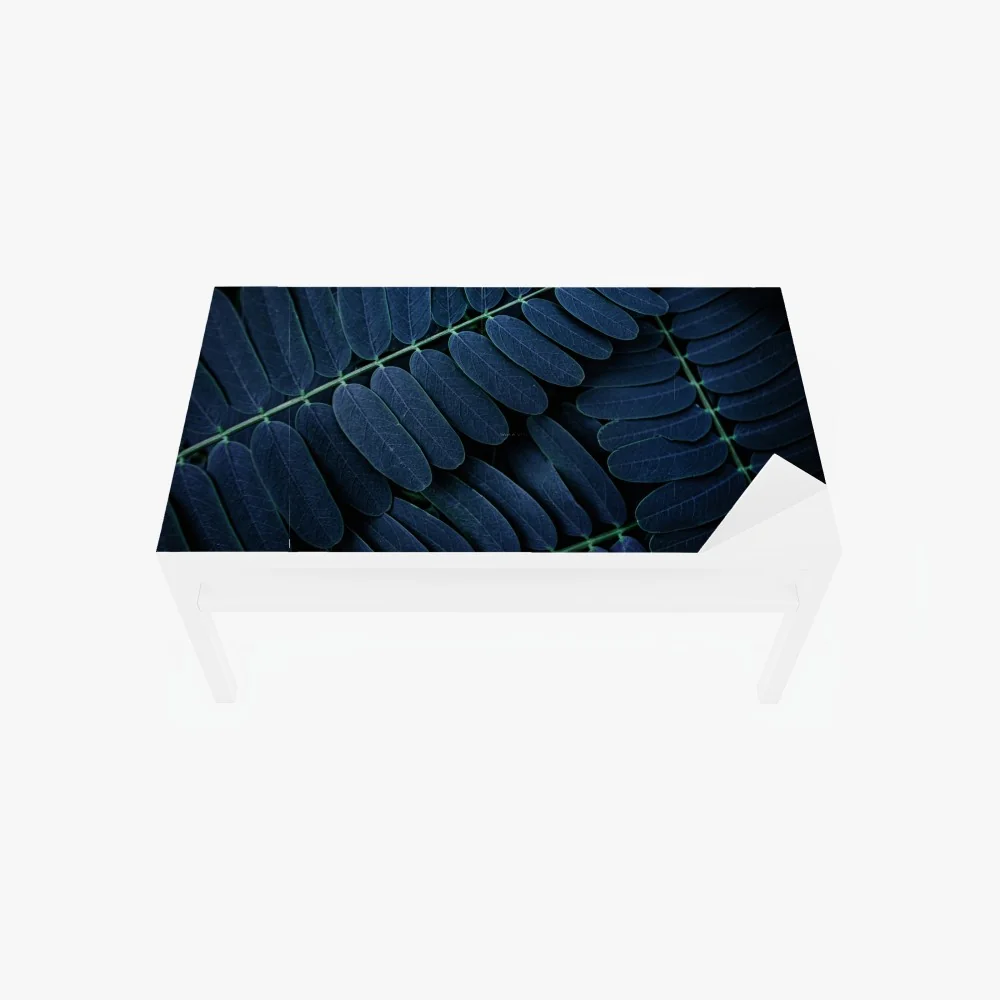 Tischaufkleber und Schreibtischaufkleber tiefblaues blattmuster – Wallnifity® Tischaufkleber und Schreibtischaufkleber tiefblaues blattmuster – Wallnifity®